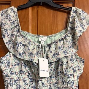 Floral Print Women's dress brand new size large.